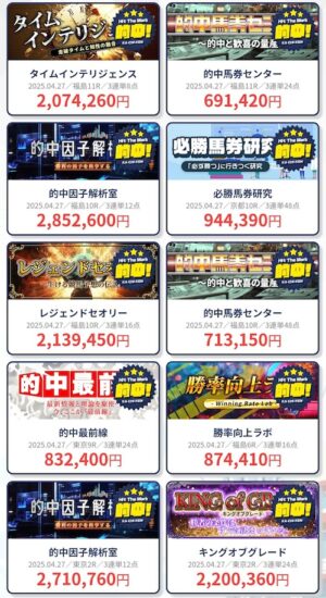 カチケンの的中実績1