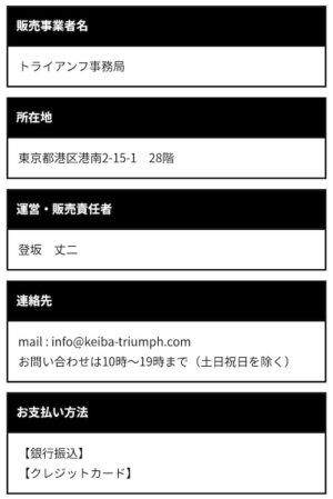 特定商取引法に基づく表記