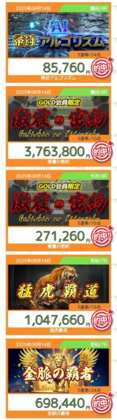 競馬サンシャインの的中実績1