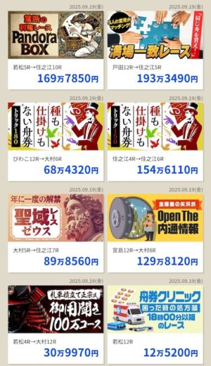 ボートレスキューの的中実績1