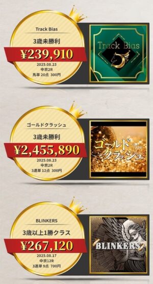 ディバインの的中実績3