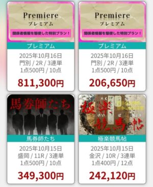 FREEの的中実績2