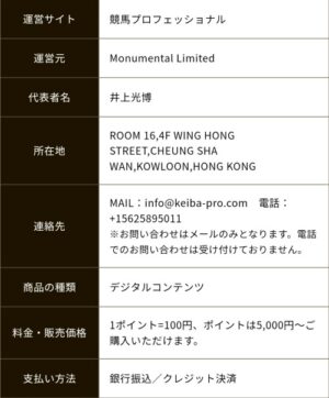 特定商取引法に基づく表記