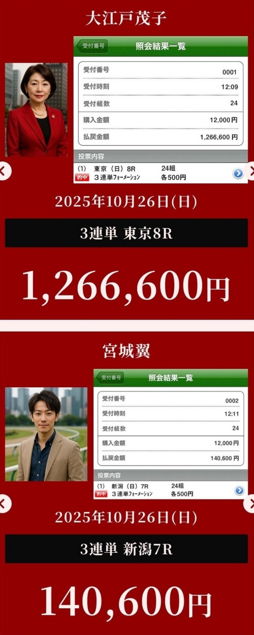 競馬リベンジャーズの的中実績2