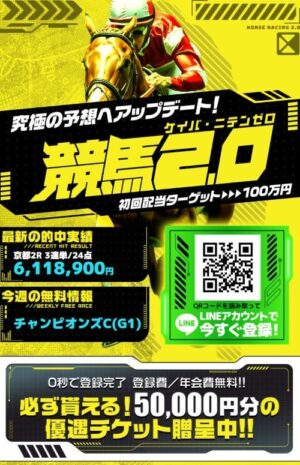 競馬2.0（ケイバ・ニテンゼロ）のメインビジュアル