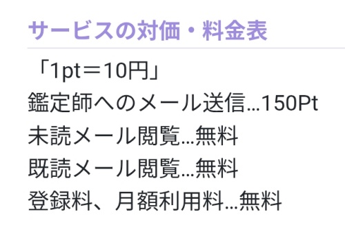 招き猫の料金表