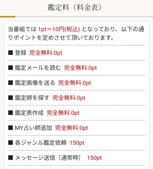 糸の料金表