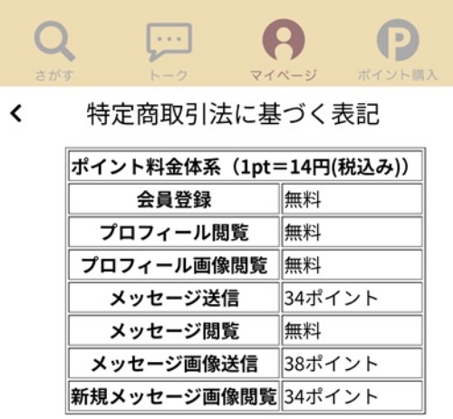 Lunage(ルナージュ)の料金表